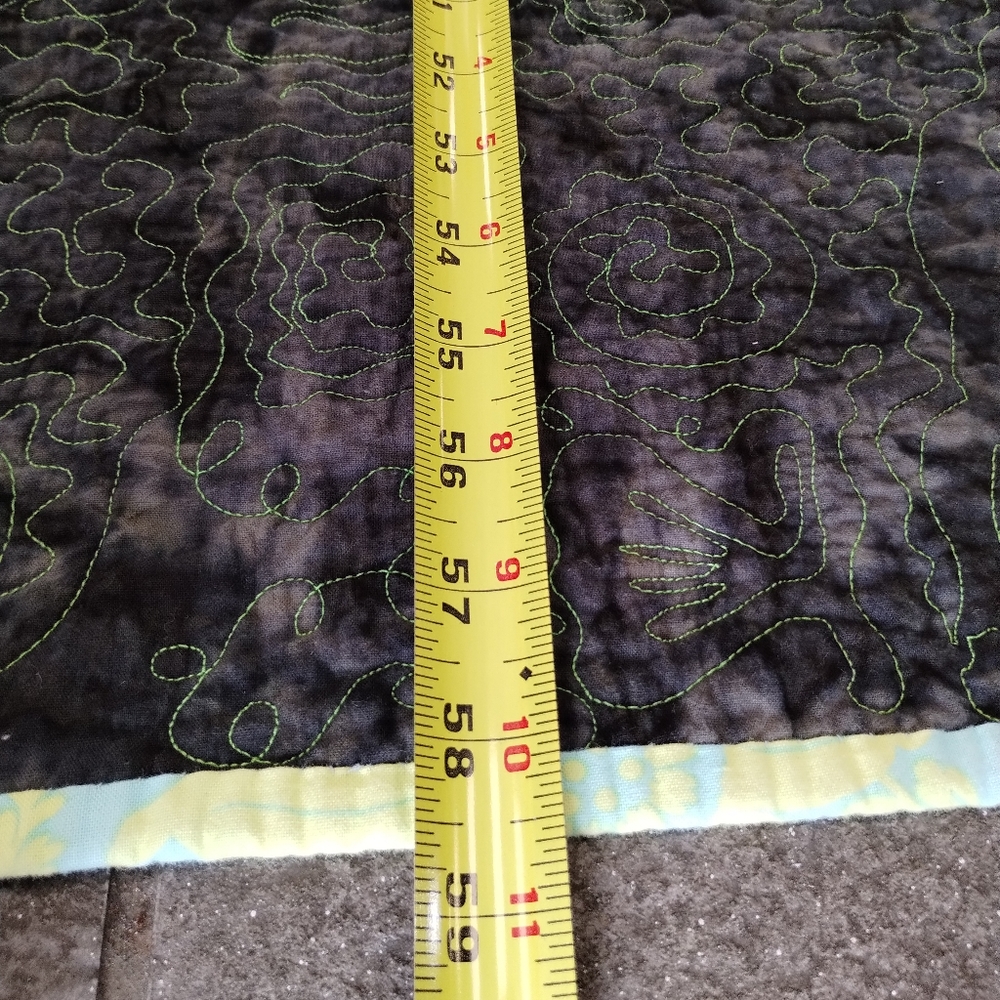 Flannel Square Quilt Blanket mermaid, seaweed, polka dot, fish fun unique design - Picture 14 of 14
